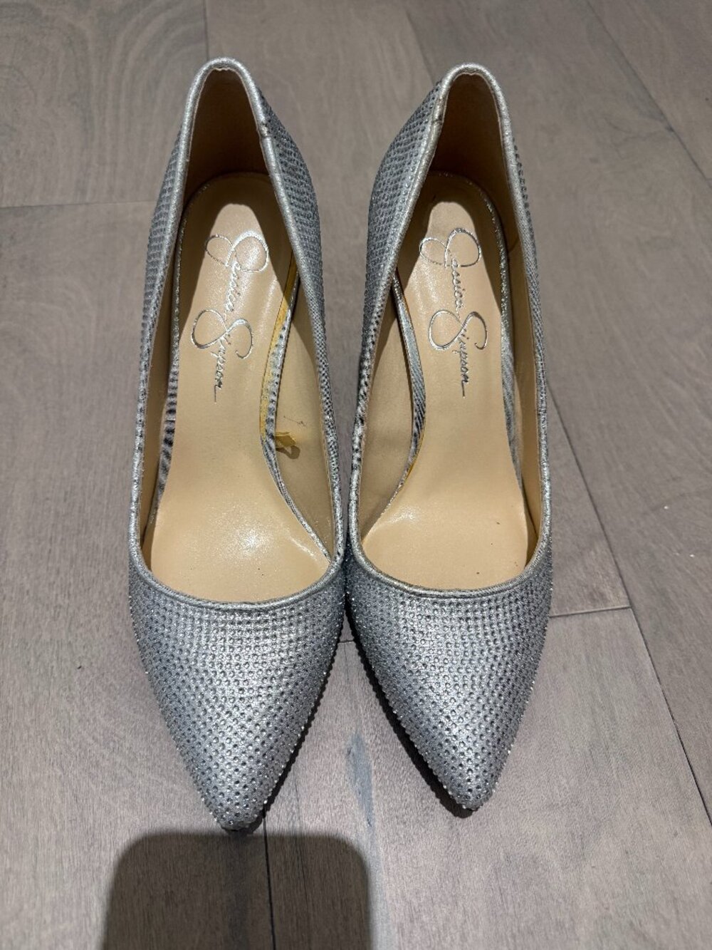 Jessica Simpson silver dress pump